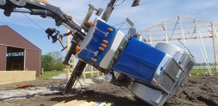 Crane rollover